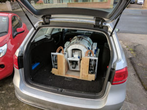 Success, R2D2 is in the car!